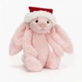 Pink christmas rabbit 31cm