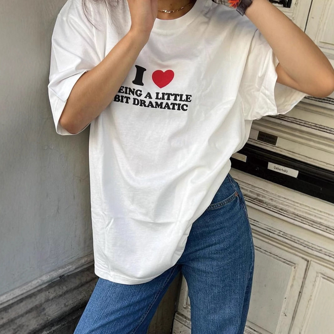 Womens Vintage Graphic T Shirt Summer Casual Style Loose Fit Round Neck 100 Cotton Wholesale Available