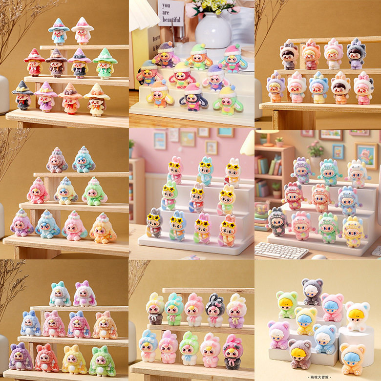 Cartoon Popular New Blind Box Resin Doll Crafts Cute Little Doll Desktop Ornaments Key Pendant Wholesale
