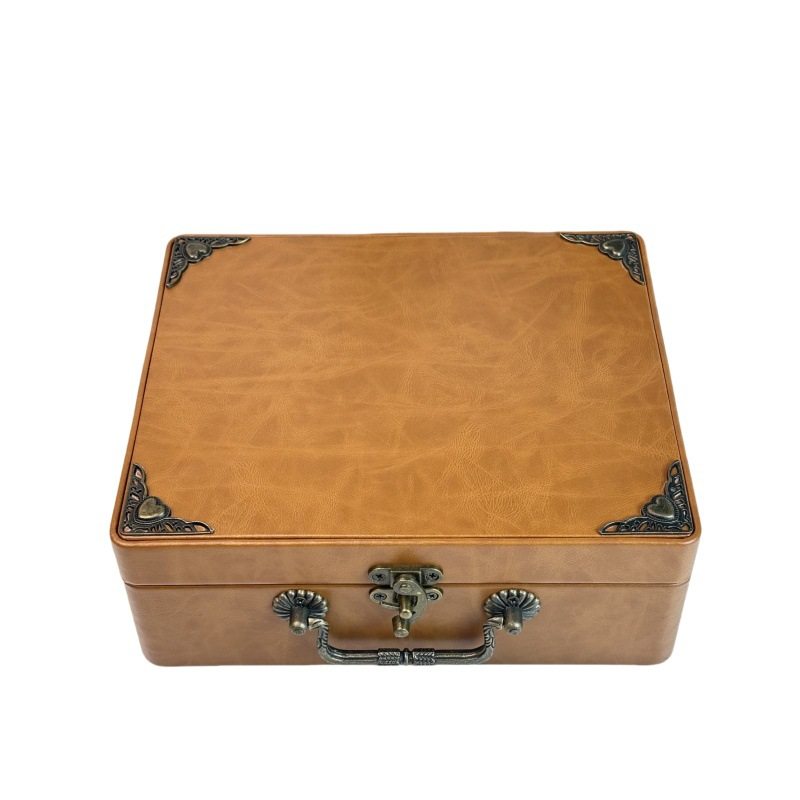 Retro leather case cd player mobile bluetooth speaker niche student affordable gift multifunctional desktop stereo