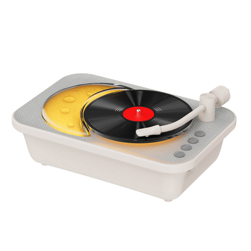 New Product B158 Aromatherapy Record Player Speaker Gift Bluetooth Wireless Desktop Retro CD Vinyl Speaker Ornament Gift