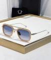 Rose gold frame with blue lens