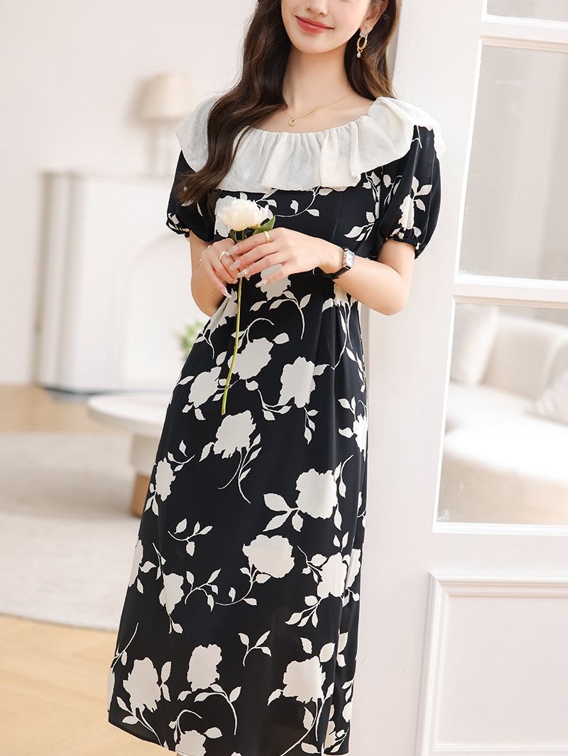 (Mới) Mã K3735 Giá 1390K: Váy Đầm Liền Thân Nữ Hatdi Hàng Mùa Hè Họa Tiết Hoa Thời Trang Nữ Chất Liệu G04 Sản Phẩm Mới, (Miễn Phí Vận Chuyển Toàn Quốc).