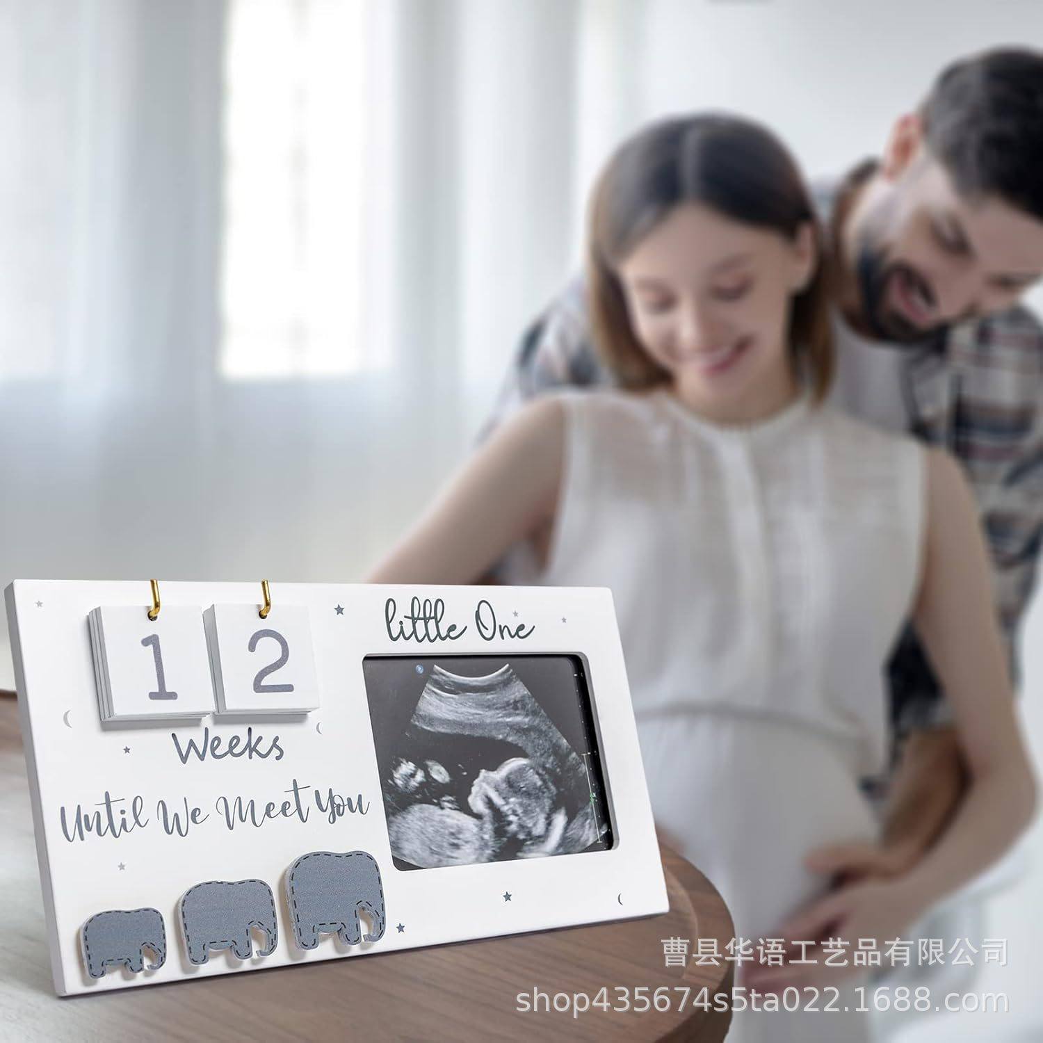 Newborn Birth Milestone Photo Commemorative Wooden Photo Frame Bedroom Decoration Photo Frame Baby Growth Commemorative Gift