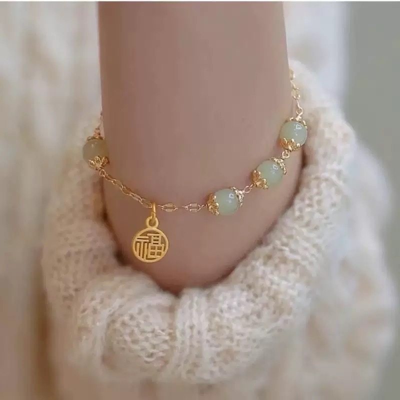 New Chinese-Style Bracelet for Women, Ancient Style, Super Fairy Bell, New Popular Style, Ins, High Appearance, Whitening, Student Bestie