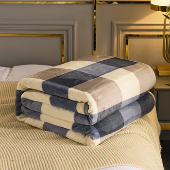 Milk Velvet Flannel Blanket Single Double Student Dormitory Blanket Nap Air Conditioning Blanket Bed Sheet