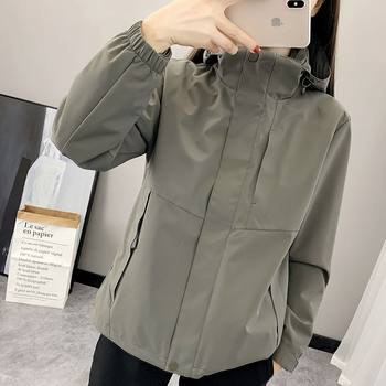 2023 New Spring and Autumn Winter Outdoor Color-blocking Jacket Women's Fashionable Windproof Waterproof Thickened Mountaineering Jacket for Men