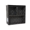 Polypropylene Silk Storage Basket Cross-border Desktop Snack Woven Basket Black Square Woven Basket Multifunctional Storage Box