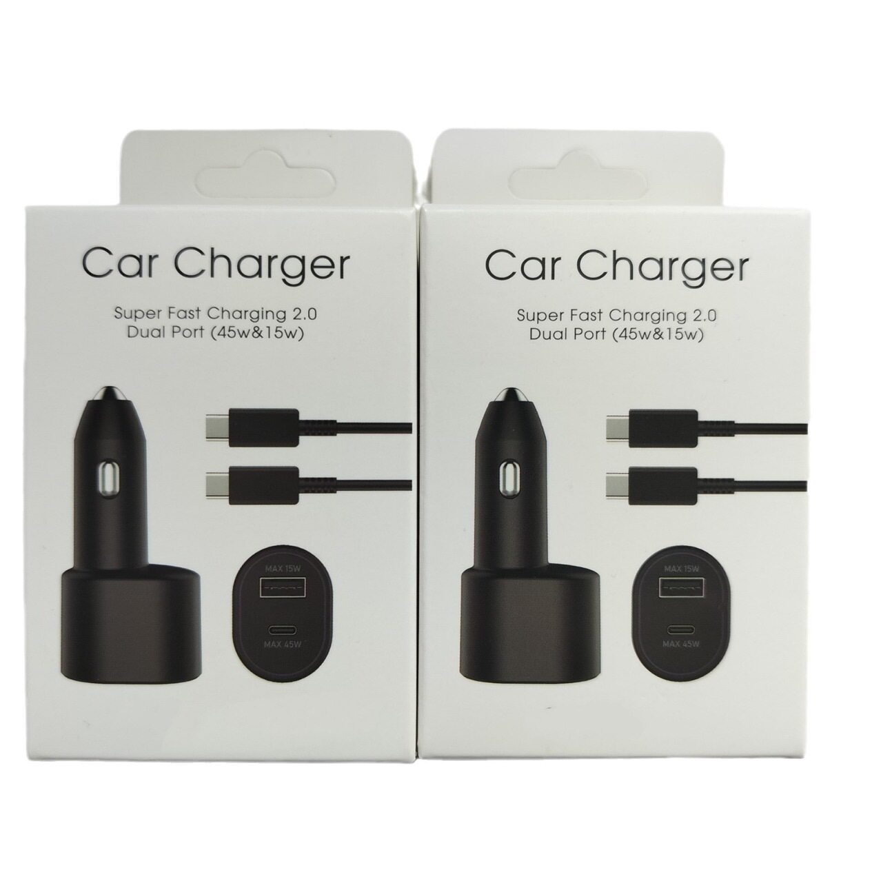 45W car charger for Samsung S21/22 car charger 45W car charger one drag two super fast car charger EP-L5300