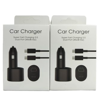 45W car charger for Samsung S21/22 car charger 45W car charger one drag two super fast car charger EP-L5300