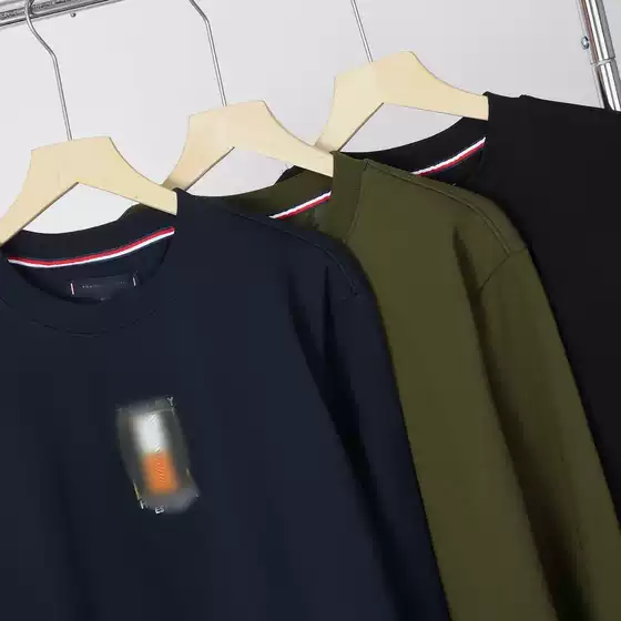 25 New Velvet Men's Sweatshirts for Youth Korean Style Casual Pure Color Round Neck Sports Men's Fashion Versatile for Men and Women