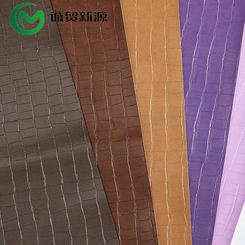 Eco-Friendly 1.2mm Bamboo Grain Crocodile Pattern Double-Needle Brushed Pvc Faux Leather Fabric, Genuine Trade Manufacturer Supply