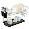 Kitchen Large-Capacity Dish Rack Drain Rack Dish Drain Storage Rack Above the Sink