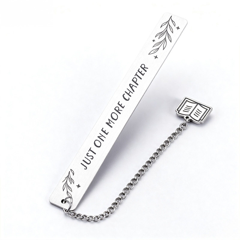 Cross-Border Hot Selling Stainless Steel Bookmarks Can Be Laser Engraved and Logoed as Literary Gifts for Friends and Teachers