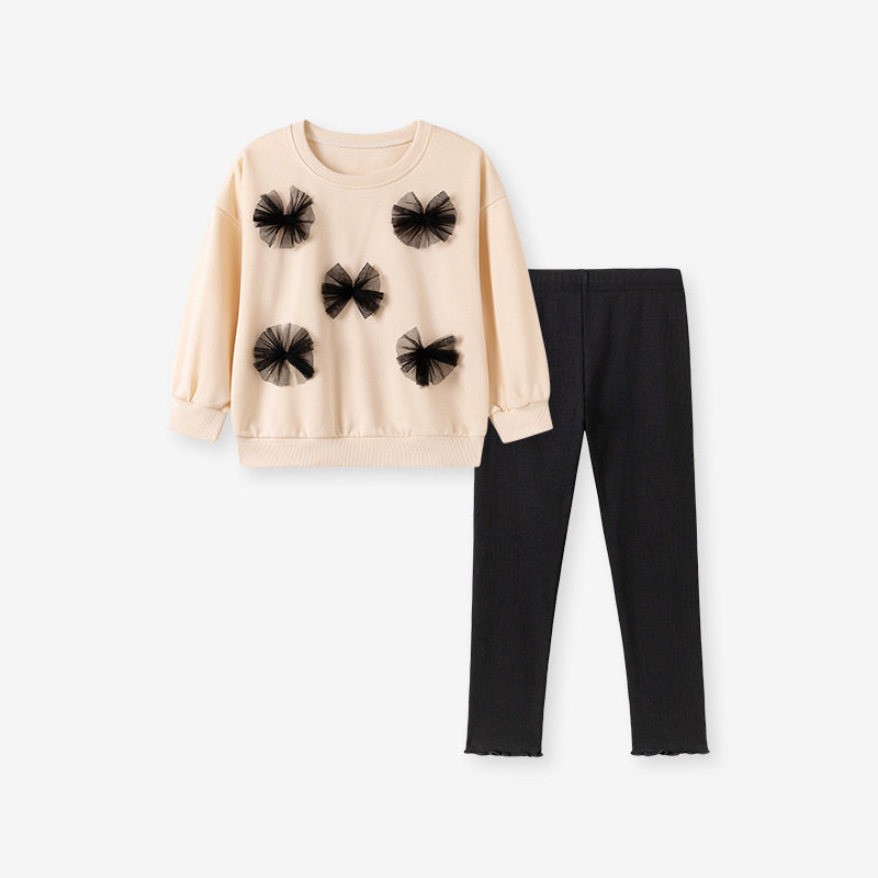 Ensemble fille, tenue enfant manche longue automne, ensemble vêtements bébé mignon