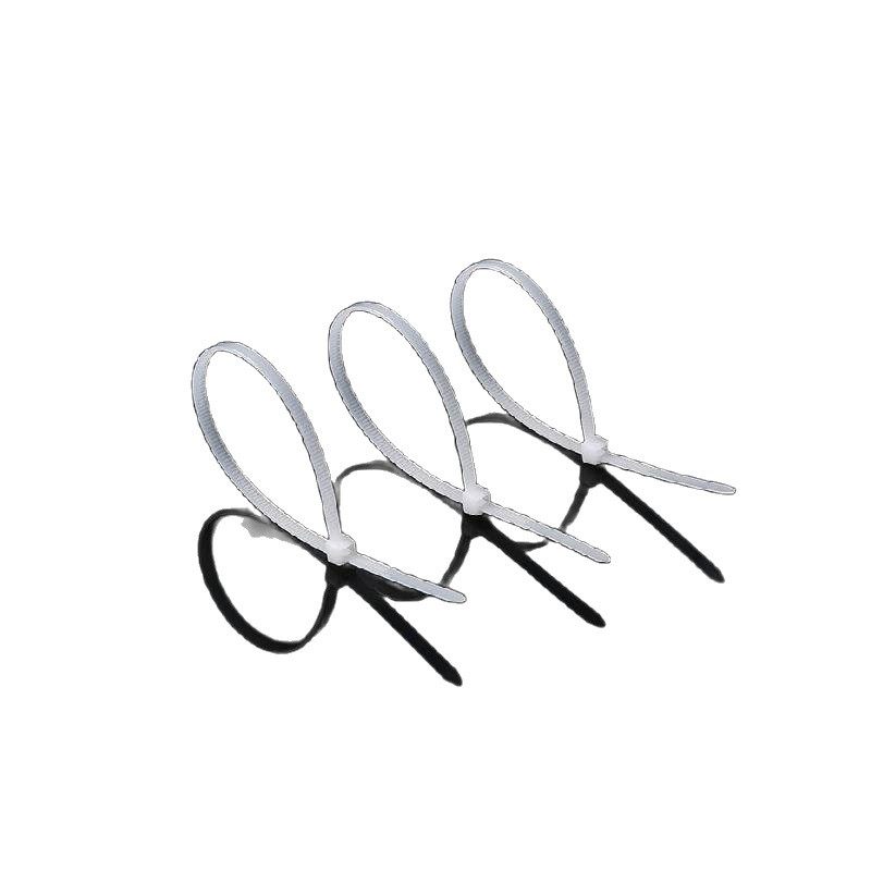 Factory-Supplied Plastic Cable Ties, Standard 2.5*150mm Buckle-Type Power Cable Harness Ties, Self-Locking Nylon Cable Ties