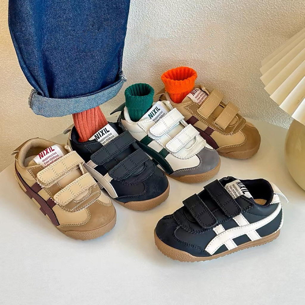 2025 Spring and Autumn New Children's Forrest Gump Shoes Korean Fashion Boys and Girls Casual Board Shoes Velcro Baby sneaker