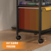 Cross-border new small file cart can rotate 360 degrees to move the file cabinet home office storage cart