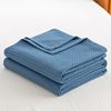 Class a 100 Cotton Waffle Towel Quilt All Year Round Lunch Break Air Conditioning Blanket Single and Double Gift Line Blanket Wholesale Group Purchase