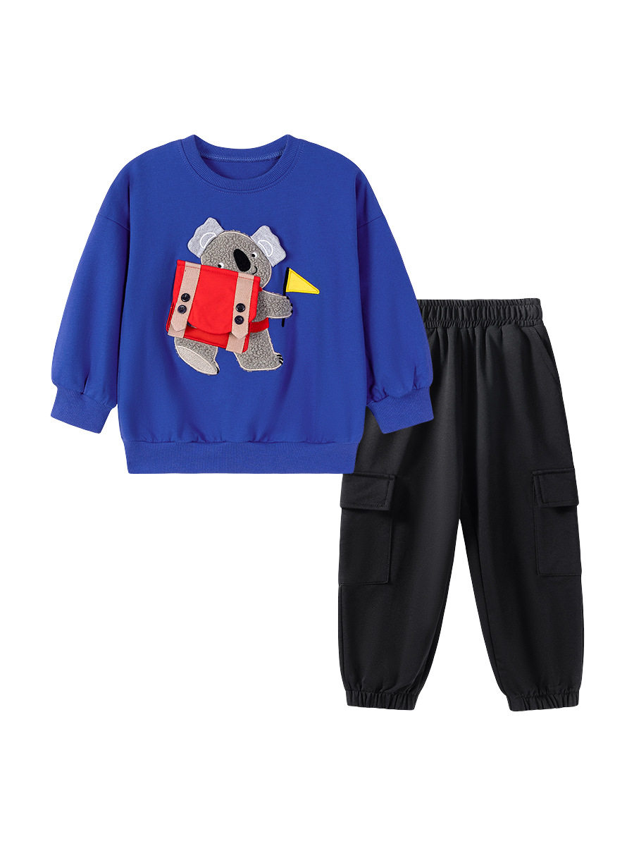 Vendita all'ingrosso felpa ragazzi stile, top bambini cartone animato manica lunga autunno, felpa neonato cotone carino