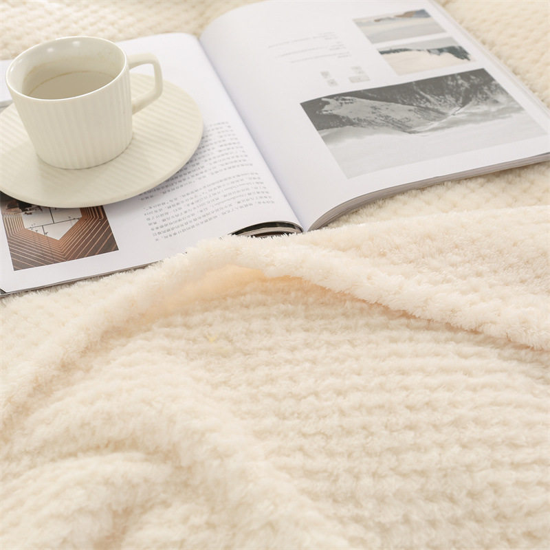 Blanket Blanket Hu Velvet Blanket Winter Solid Color Flannel Pineapple Blanket Cross-border Sofa Blanket Car Lunch Break Blanket