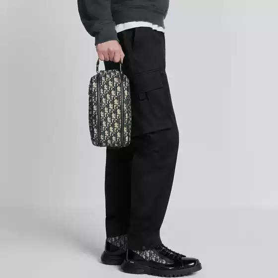 New Men's Messenger Bag with Double Zipper, Camera Bag, Vintage Canvas Jacquard Embroidery, Shoulder Bag, Crossbody Bag, Messenger Bag