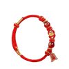 2026 Zodiac Year Red Rope Bracelet for Horse, Rat, Cow and Rabbit Red Braided Rope Tai Sui Amulet for Men and Women in the Year of the Horse