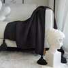 Scandinavian Retro Style Velvet Blanket Classy Knitted Blanket Office Nap Blanket Black Classy Sofa Blanket