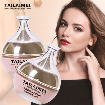 Tailemei Tlm Factory Wholesale Luminous Liquid Foundation Even Skin Concealer Light and Long-Lasting Liquid Foundation Brand
