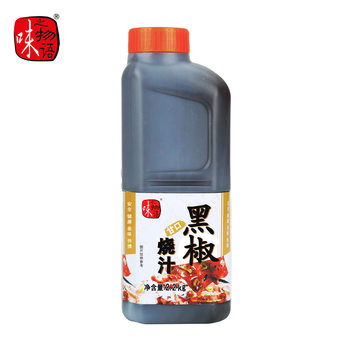 Qingdao Richen Taste Story Black Pepper Sauce (Gan Kou) By054/2.2Kg/Bottle × 6 Bottles/Box Seasoning