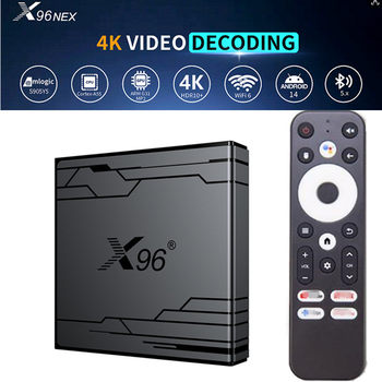 X96 Nex Set-Top Box S905Y5 Android14 4G/32G 4K High-Definition Dual-Band Wifi6 Tvbox