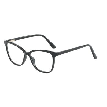 Milk tea color tr90 glasses frame women's round frame anti-blue light flat mirror big face slimming adjustable degree myopia eye frame