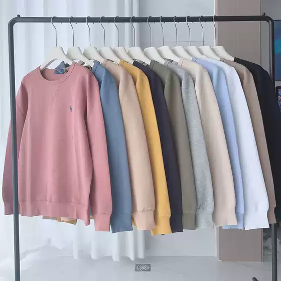 Cross-Border Supply of Laval Pony Crew Neck Sweatshirt Men's Polo Long-Sleeve Pullover Autumn Paul Casual Base Shirt Trendy