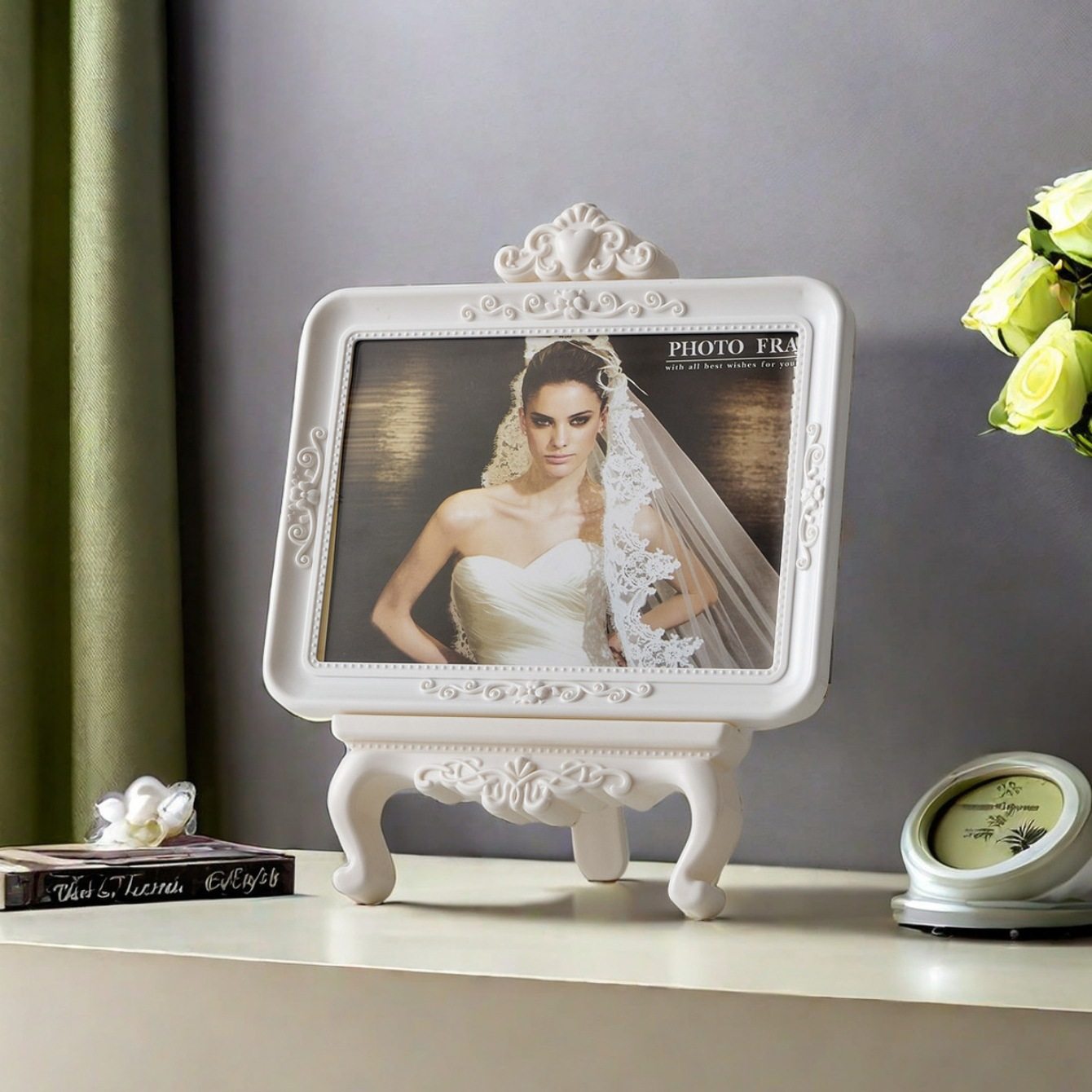 Factory Direct Sales European-Style Retro Photo Frame 7inch Picture Frame Photo Studio Display Stand Children's Photo Fashionable Simple Decorative Frame