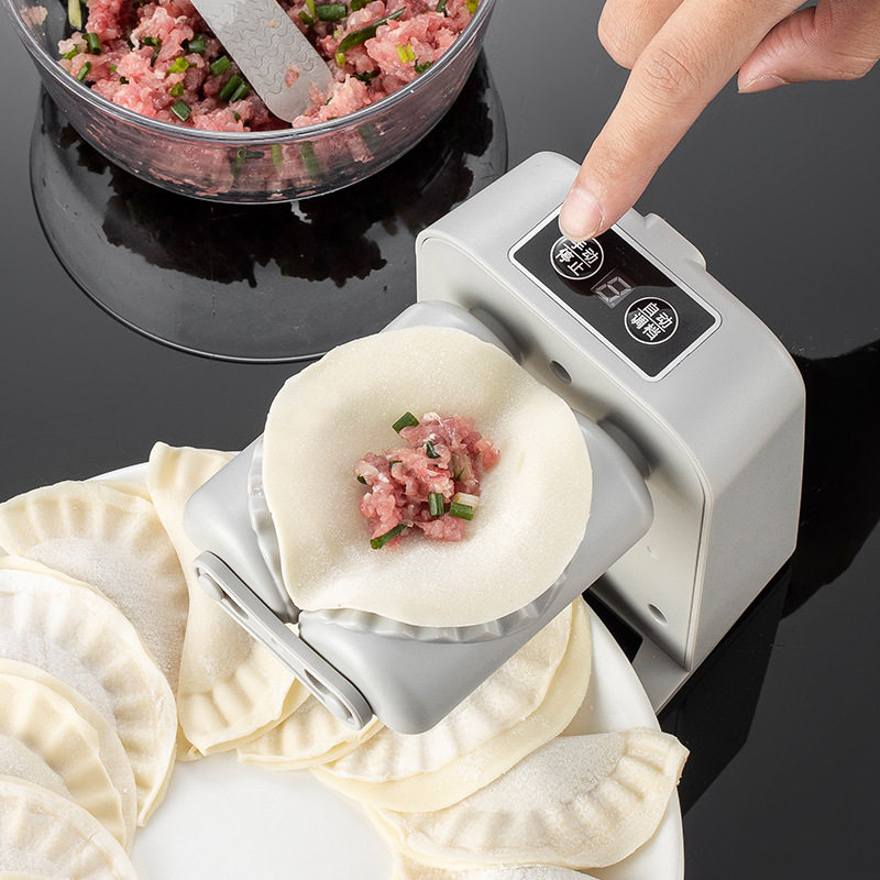 New Cross-border Electric Dumpling Making Machine Dumpling House Baozi Shop Imitation Manual Automatic Dumpling Wrover Machine Dumpling Machine