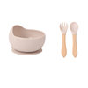 Cross-Border Silicone Bowl Food-Grade Children's Food Bowl Baby Plate Bowl Spoon Fork Bib Water Cup Feeding Tableware Set