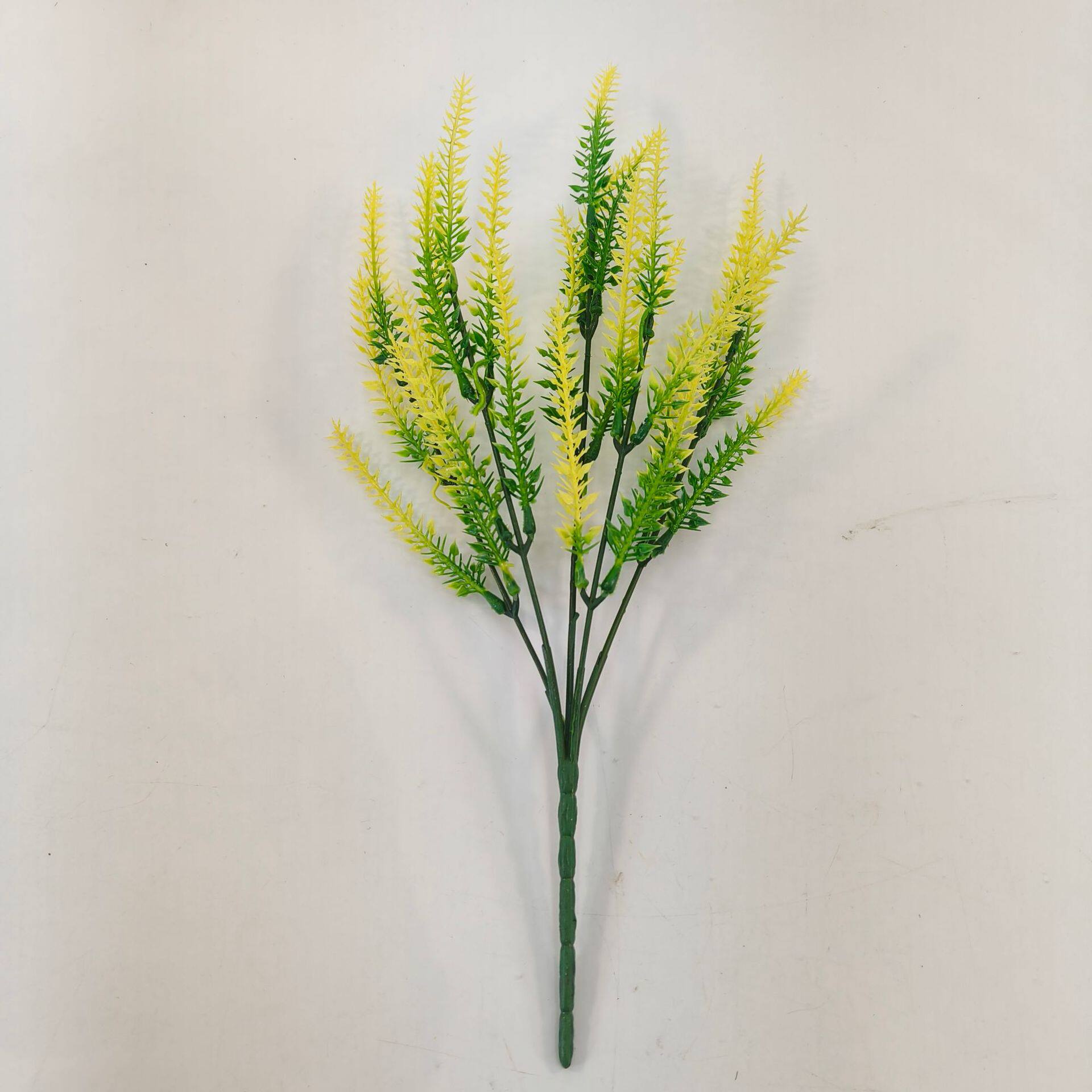 麦穗5叉植绒薰衣草仿真家居装饰植绒仿真植物人造花束仿真花批发