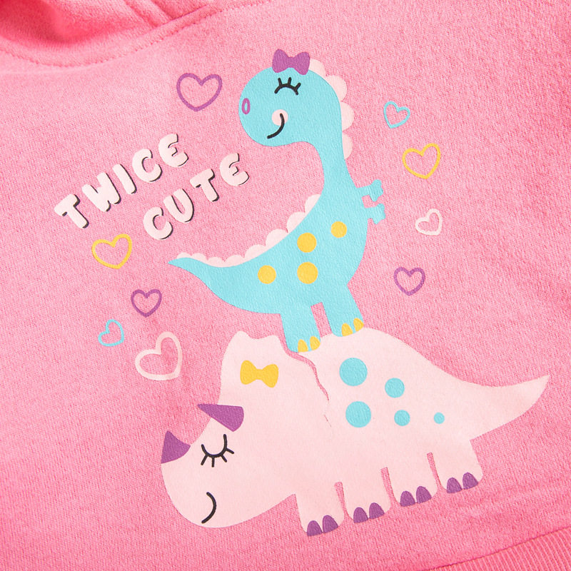 Winter Long-sleeve Kids' Dress, Girls' Casual Fleece-lined Dress