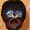High-end Retro Peacock Hairpin Women's Back Head Flower Bract Curler Lazy People's Ball Head Twist Clip Headwear