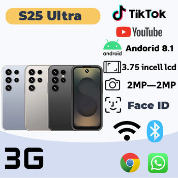 Cross-Border Mini Mobile Phone S25Ultra 3g Facial Fingerprint Unlocking Dual Sim Dual Standby Mini Mobile Phone