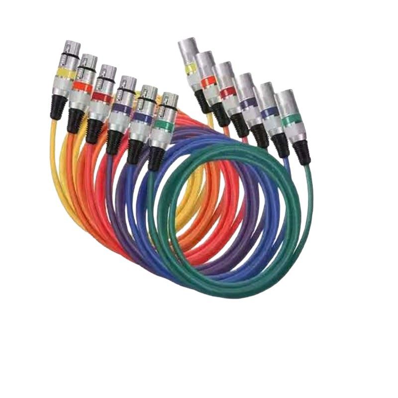Three-Core Xlr Male and Female Audio Cable Dmx5 Stage Lighting Audio Cable Suitable for Microphone Amplifier Audio Cable