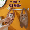 New Cartoon Hand Towel Coral Velvet Thickened Absorbent Hand Towel Hanging Kitchen Bathroom Household Quick-Drying Towel