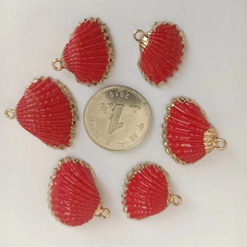 Electroplated Phnom Penh Conch Golden Edge Snail Snail DIY Amazon Necklace Bracelet Jewelry Accessories