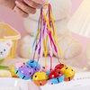 4cm two-color metal Christmas bell sweep code push gift keychain accessories small gift wholesale