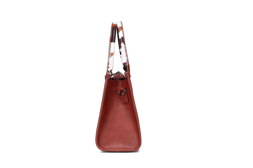 Túi Xách Tay/Đeo Vai Nữ In Họa Tiết Da Bò Phong Cách Bohemian Cổ Điển chi tiết 44