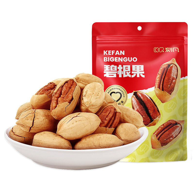 Kefan Pecan Original Creamy Flavor Bag 100g Nuts Wholesale Longevity Fruit Casual Healthy Snack Dried Fruit