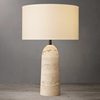 Nordic Simple Modern Travertine Table Lamp Designer Living Room Study Bedroom Bedside Lamp Wabi-Sabi Style B&B Decorative Lamp