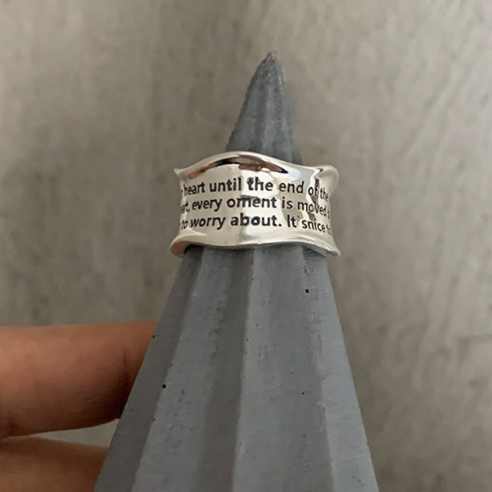 夏季复古重工925纯银戒指女小众轻奢高级感不掉色ins风百搭银饰品