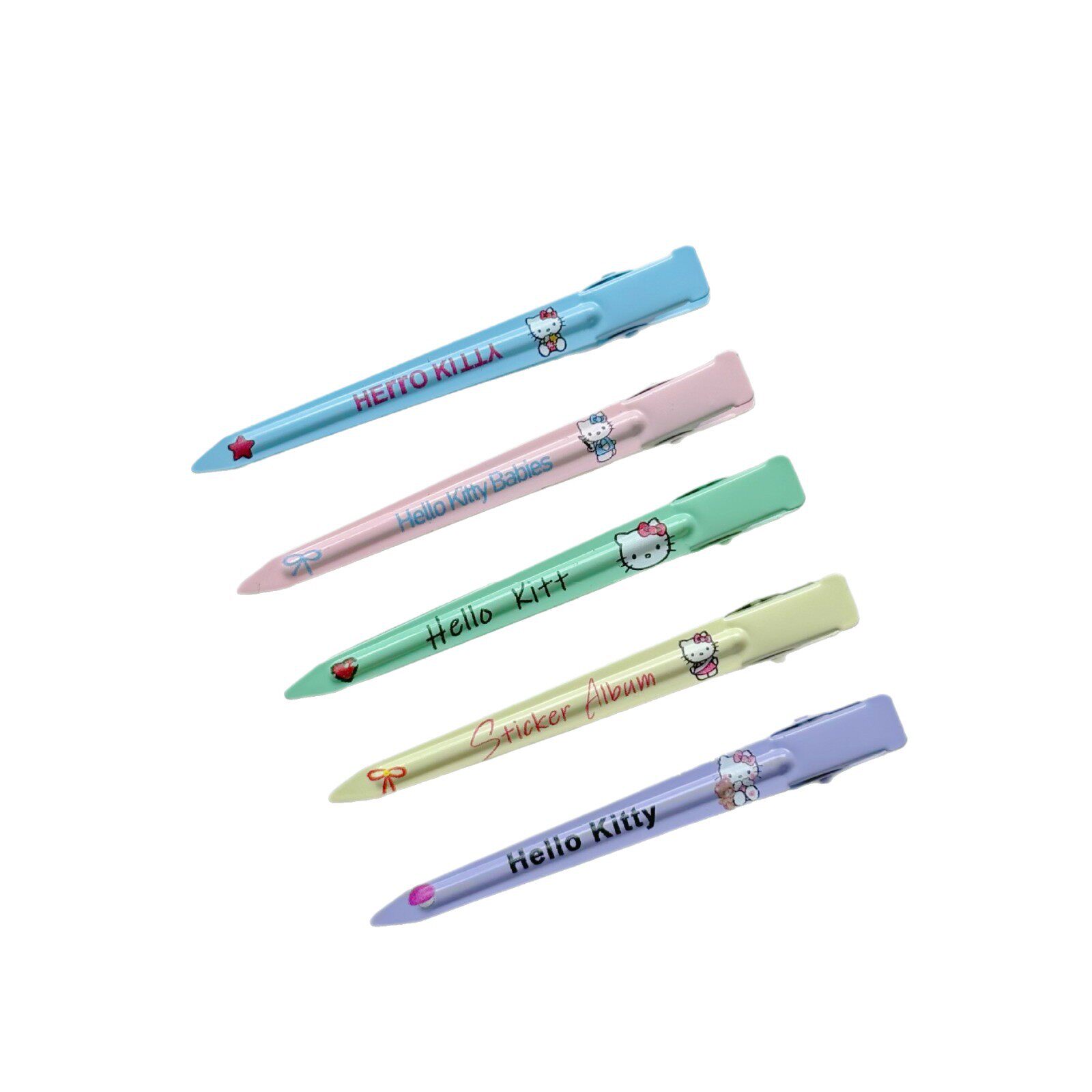 新款韩式无痕鸭嘴夹彩色可爱定位化妆刘海夹超仙发卡高颜值蓬松夹