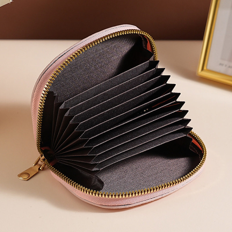 Cross-border Refreshing Shell Semi-round Organ Card Bag Multi-card Card Protective Cover Credit Card Storage Bag